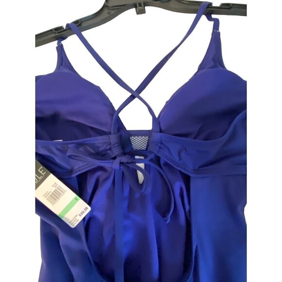 NWT Cole of California Swimsuit Blue Size 8 - Picture 4 of 14